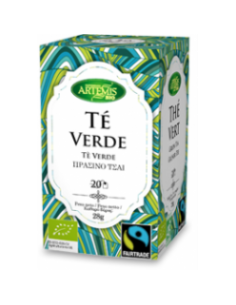 Pack 8 Uds Té Verde Bio Artemis Bio 28 g  Natural y Saludable