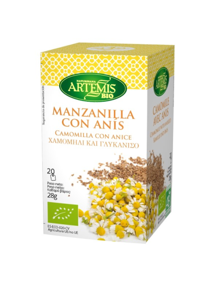 Pack 8 Manzanilla con Anís Bio 28g Artemis Bio Natural