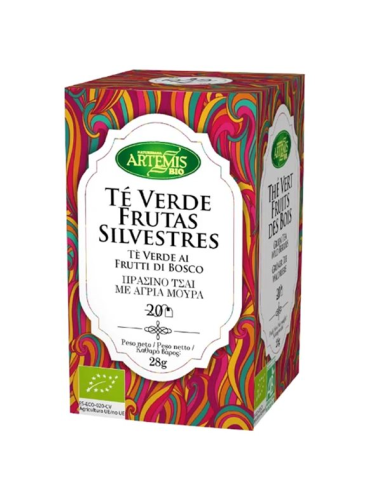Pack 8 Uds. Té Verde Frutas Bio 28 g  de Artemis Bio