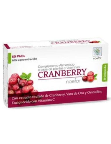 Cranberry Noefar-30 Comp. | Apoyo Natural para la Salud Urinaria