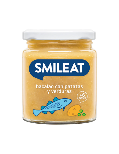 Tarrito De Bacalao Con Verdura Bio, 230 G de Smileat