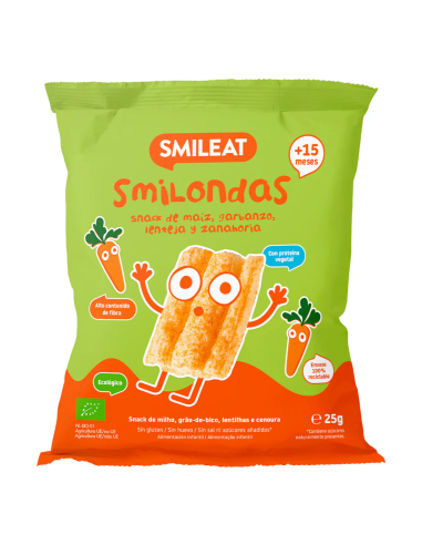 Smilondas Zanahoria Bio, 25 G de Smileat