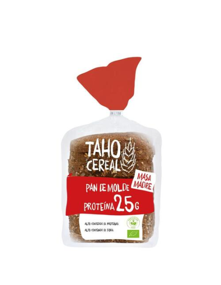Pan De Molde Proteína 25 G Con Masa Madre Bio, 400 G de Taho Cereal