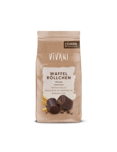 Barquillos Con Chocolate Negro Con Un 52% De Chocolate Negro Bio, 125 G de Vivani