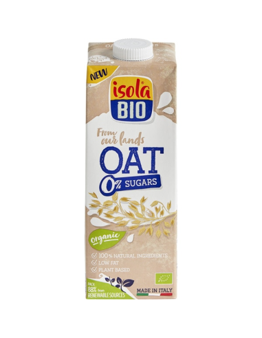 Bebida Vegetal De Avena 0% Azúcar Bio, 1L de Isola Bio