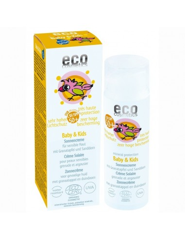 Bebé y niños protector solar F50+, 50ml de Eco Baby & Kids