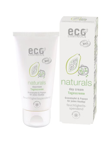 Crema facial hidratante día, granada/papaya, 50ml de Eco Cosmetics