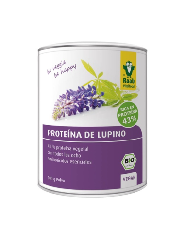 Proteína de lupino bio en polvo, 100g de Raab Vitalfood