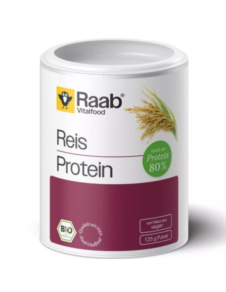 Proteína de arroz polvo, 125gr de Raab Vitalfood