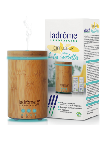 Difusor eléctrico de aceites esenciales en frio, exterior de bambú de Ladrôme Laboratoire