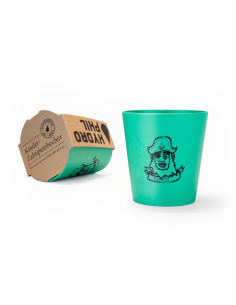 Vaso bioplástico verde para niños El Pirata - Hydrophil