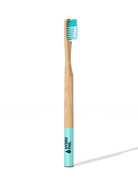 Cepillo dientes bambú profesional suave, color natural/ mar Caribe de Hydrophil