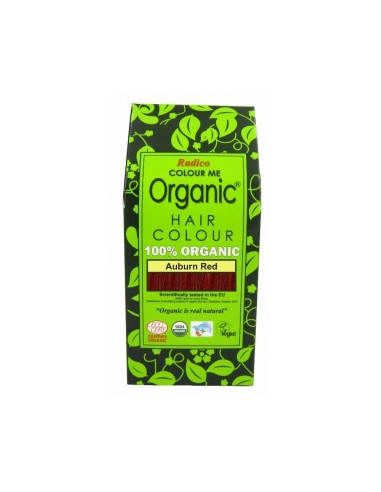 Tinte cabello vegetal castaño rojizo, 100gr de Radico