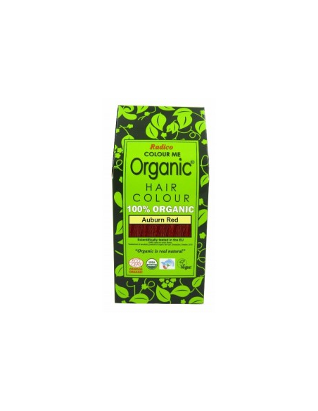 Tinte cabello vegetal castaño rojizo, 100gr de Radico