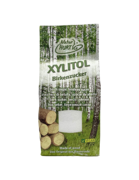 Xilitol, azúcar de abedul de Finlandia, 425g de Natur Hurtig