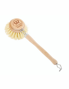 Cepillo fregar para ollas, haya/fibra vegetal, duro, 5cm de Redecker