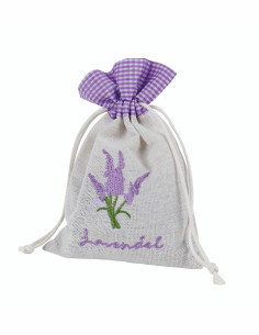 Flores de lavanda en bolsa de lino de Redecker
