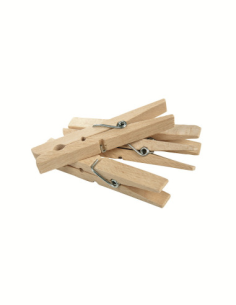 Pinzas de ropa Jumbo 90mm Redecker 20 unidades resistentes