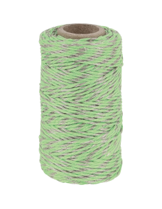 Hilo lino, verde/natural, 55m de Redecker