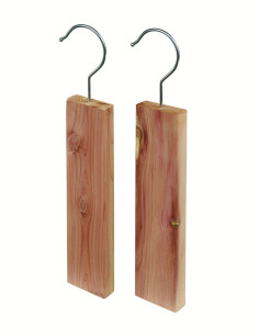 Percha de cedro Redecker anti-polilla para ropa segura
