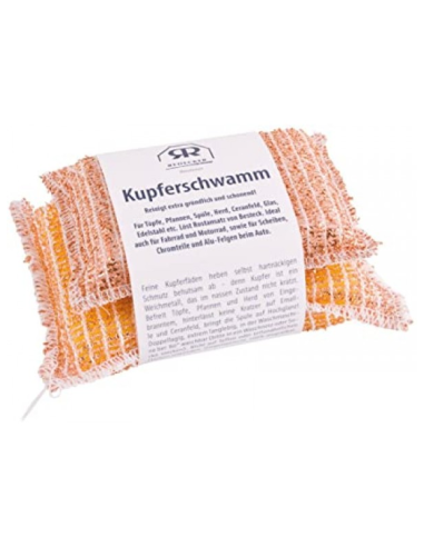 Esponja estropajo de cobre, 7x11 y 10x14cm, set 2ud  _PENC** de Redecker