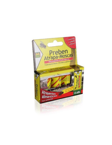 Papel Atrapamoscas Aries 4 unidades  Control Efectivo de Insectos