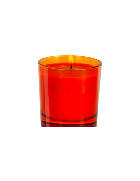 Velas naranjas de estearina Eco, 12ud de Blue