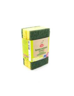 Esponja estropajo duro verde 2 unidades La Droguerie Écologique