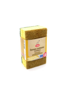 Esponja estropajo marrón/verde 2 unidades La Droguerie