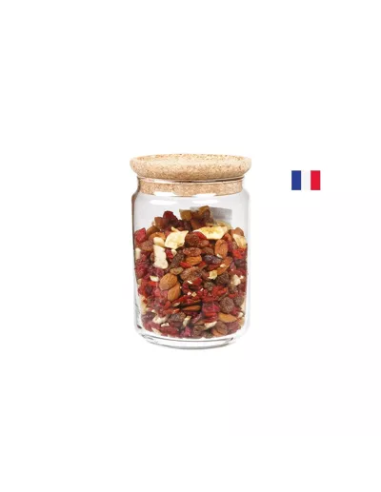 Bote de cristal tapa de madera 1.4L de Ah! Table!