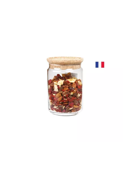 Bote de cristal tapa de madera 1.4L de Ah! Table!