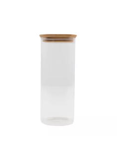 Bote de cristal tapa de madera 1.8L de Ah! Table!
