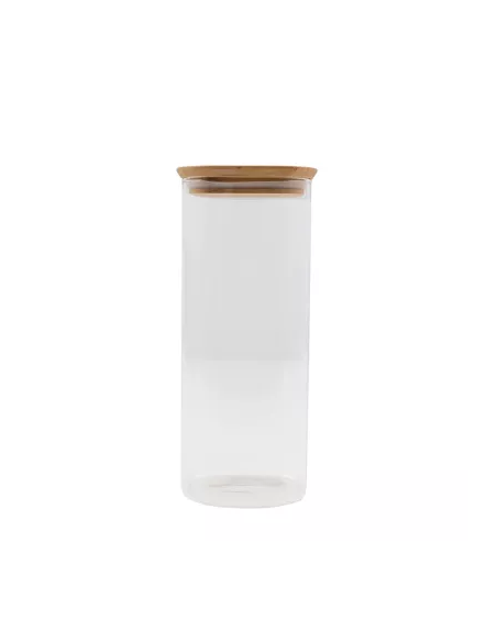 Bote de cristal tapa de madera 1.8L de Ah! Table!