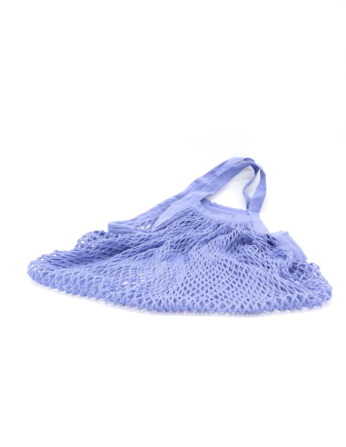 Bolsa malla lila algodón bio de Ecodis