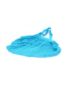 Bolsa malla turquesa algodón bio de Ecodis