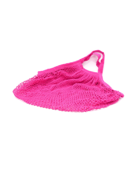 Bolsa malla frambuesa algodón bio de Ecodis