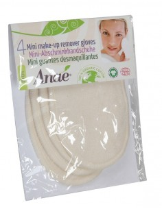 Mini guantes de desmaquillar de algodón ecológico, 4ud de Anaé