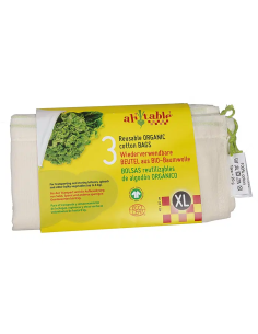 Bolsas de algodón ecológico GOTS para productos a granel, XL, 50x(40x40cm) de Ah! Table!