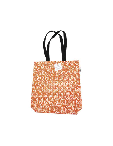 Bolsa de la compra de algodón orgánico, motivo semillas de Ecodis