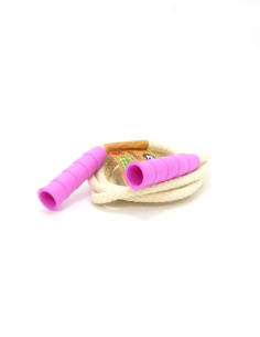 Comba para niños de algodón, mangos bioplástico, color rosa** de Zélio