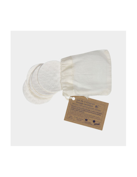 Discos desmaquillantes lavables a granel multicolor Anaé, 50ud de Anaé