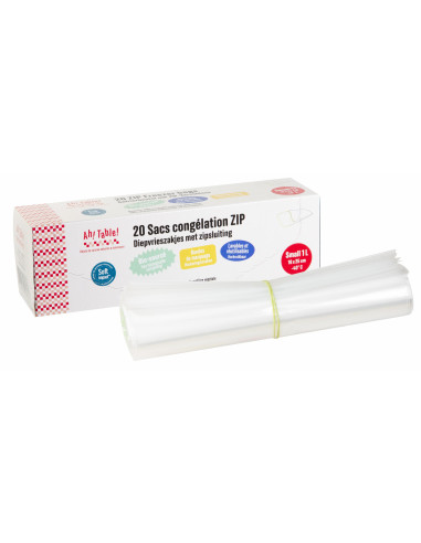 Bolsas de congelar de bioplástico con zip AhTable 20 uds 18 x 25 cm de Ah! Table!