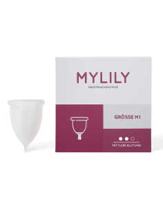 Copa menstrual MYLILY talla M1, ø 42mm, L 65mm, 29ml de Mylily