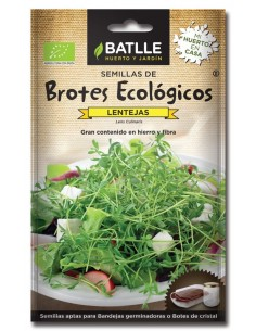 Brotes lentejas para germinar, sobres de Batlle