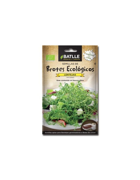 Brotes lentejas para germinar, sobres de Batlle