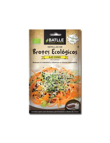 Brotes ajo chino para germinar, sobres de Batlle