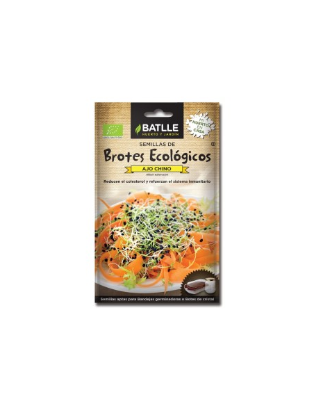 Brotes ajo chino para germinar, sobres de Batlle