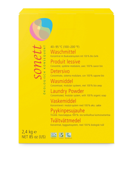 Detergente polvo ropa, 2,4Kg de Sonett