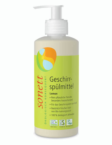 Lavavajillas líquido a mano, dispensador 300ml de Sonett