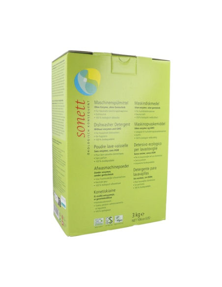 Lavavajillas en polvo máquina, 3Kg de Sonett